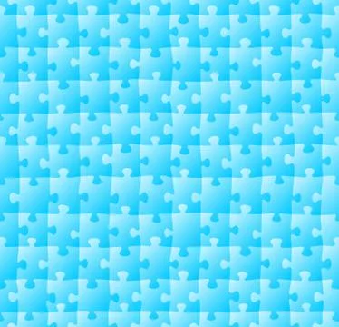 Seamless jigsaw puzzle pattern Illustrazione stock