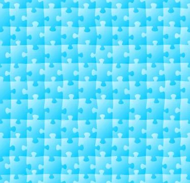 Seamless jigsaw puzzle pattern Illustrazione stock
