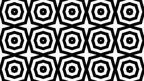 Seamless Kaleida  Pattern Animation Design black Stock Footage 157988773