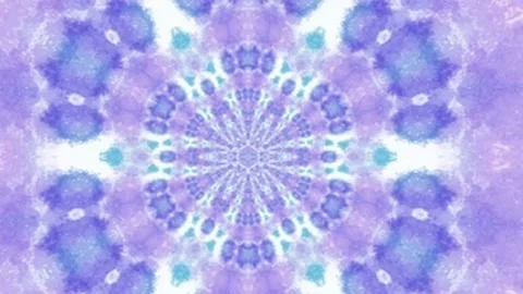 Seamless kaleidoscope animation with symmetrical patterns, vibrant colors 스톡 동영상 307501262