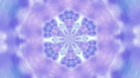 Seamless kaleidoscope animation with symmetrical patterns, vibrant colors Video stock 307501671