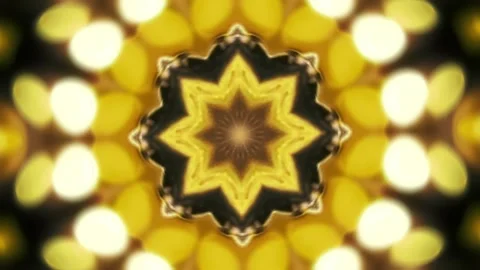 Seamless kaleidoscope animation with symmetrical patterns, vibrant colors Stock Footage 308833101