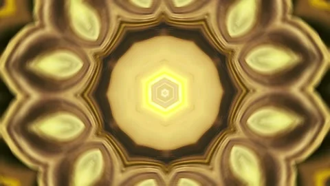 Seamless kaleidoscope animation with symmetrical patterns, vibrant colors Stock Footage 308833111
