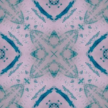 Seamless kaleidoscope or endless pattern for ceramic tile, wallpaper, linoleu Stock Illustration