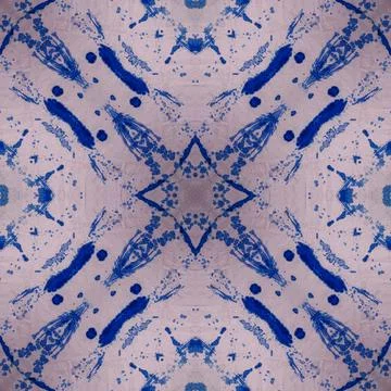 Seamless kaleidoscope or endless pattern for ceramic tile, wallpaper, linoleu Stock Illustration