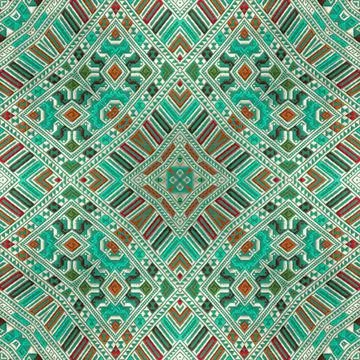 Seamless kaleidoscope or endless pattern for ceramic tile, wallpaper, linoleu Stock Illustration