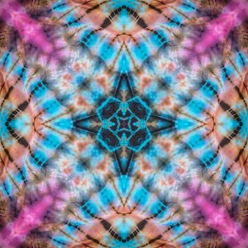 Seamless kaleidoscope or endless pattern for ceramic tile, wallpaper, linoleu Stock Photos