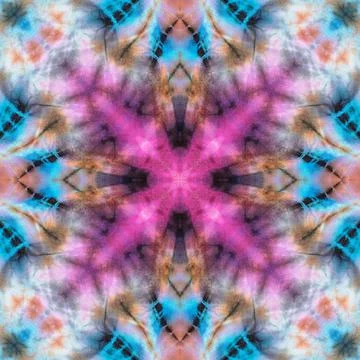 Seamless kaleidoscope or endless pattern for ceramic tile, wallpaper, linoleu Stock Photos