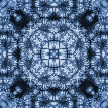 Seamless kaleidoscope or endless pattern for ceramic tile, wallpaper, linoleu Stock Photos
