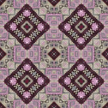 Seamless kaleidoscope or endless pattern for ceramic tile, wallpaper, linoleu Stock Photos