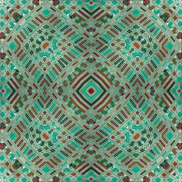 Seamless kaleidoscope or endless pattern for ceramic tile, wallpaper, linoleu Stock Photos