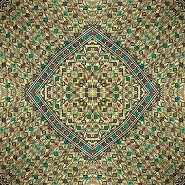 Seamless kaleidoscope or endless pattern for ceramic tile, wallpaper, linoleu Stock Photos