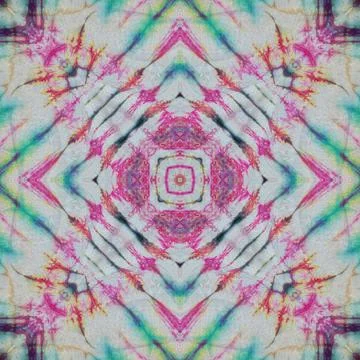 Seamless kaleidoscope or endless pattern for ceramic tile, wallpaper, linoleu Stock Photos