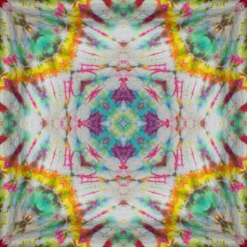 Seamless kaleidoscope or endless pattern for ceramic tile, wallpaper, linoleu Stock Photos