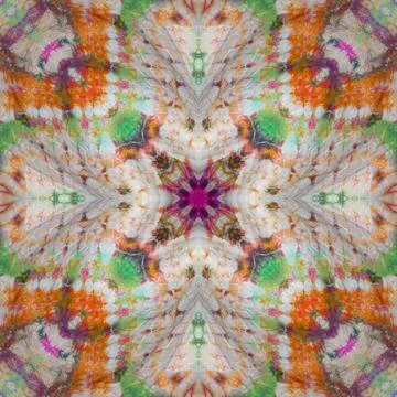 Seamless kaleidoscope or endless pattern for ceramic tile, wallpaper, linoleu Stock Photos