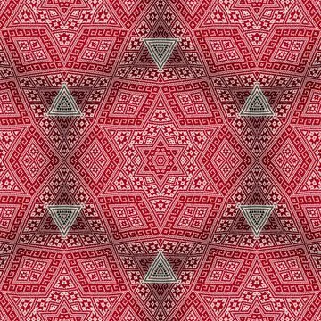 Seamless kaleidoscope or endless pattern for ceramic tile, wallpaper, linoleu Stock Photos