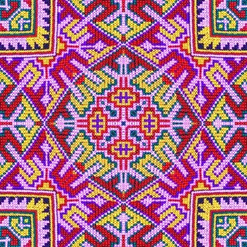 Seamless kaleidoscope or endless pattern for ceramic tile, wallpaper, linoleu Stock Photos
