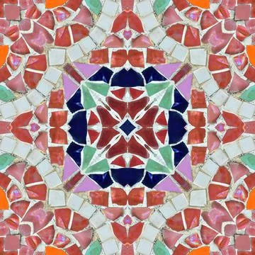 Seamless kaleidoscope or endless pattern for background 스톡 사진