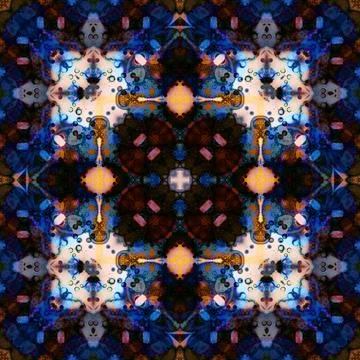 Seamless kaleidoscope pattern. Texture art Illustrazione stock
