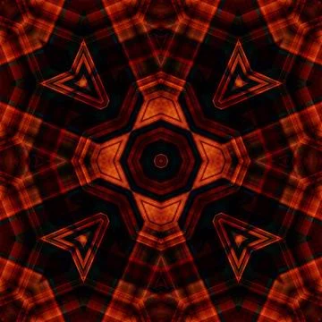 Seamless kaleidoscope pattern. Texture art Illustrazione stock