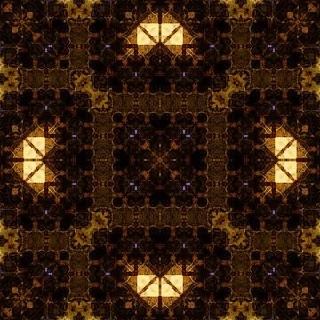 Seamless kaleidoscope pattern. Texture art Stock Illustration