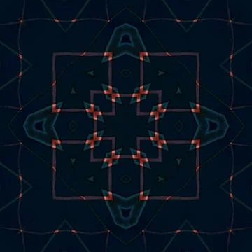 Seamless kaleidoscope pattern. Texture art Stock Illustration