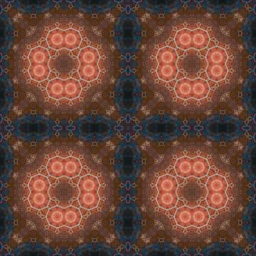 Seamless kaleidoscope patterns. The texture is abstract Foto stock