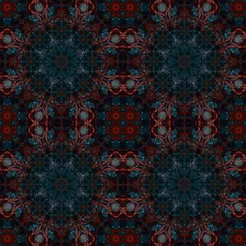 Seamless kaleidoscope patterns. The texture is abstract Foto stock