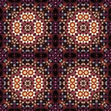 Seamless kaleidoscope patterns. The texture is abstract Stock Photos