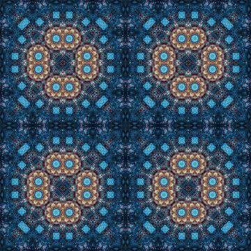 Seamless kaleidoscope patterns. The texture is abstract Stock Photos