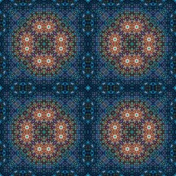 Seamless kaleidoscope patterns. The texture is abstract Stock Photos