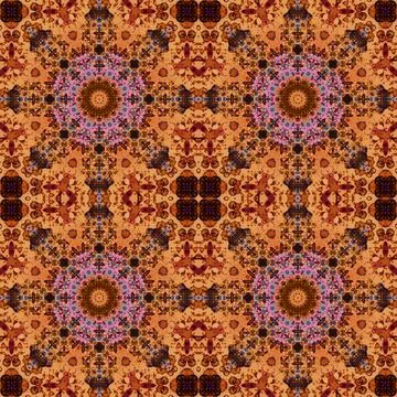 Seamless kaleidoscope patterns. The texture is abstract Stock Photos