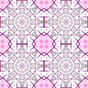 Seamless kaleidoscope patterns. The texture is abstract Stock Photos