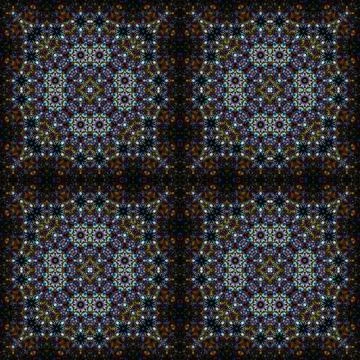 Seamless kaleidoscope patterns. The texture is abstract Stock Photos