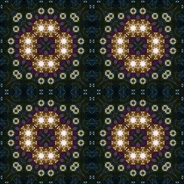 Seamless kaleidoscope patterns. The texture is abstract Foto stock