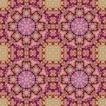 Seamless kaleidoscope patterns. The texture is abstract Stock Photos