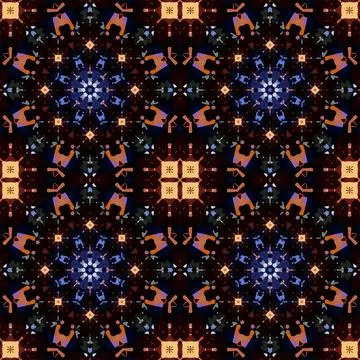 Seamless kaleidoscope patterns. The texture is abstract Stock Photos