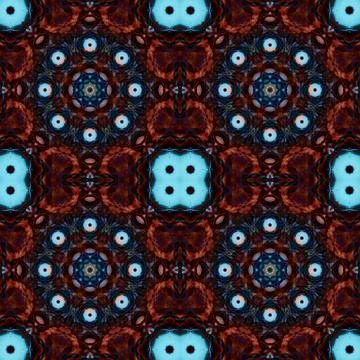 Seamless kaleidoscope patterns. The texture is abstract Stock Photos
