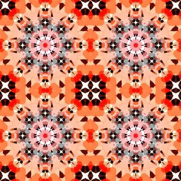 Seamless kaleidoscope patterns. The texture is abstract Stock Photos