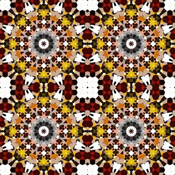 Seamless kaleidoscope patterns. The texture is abstract Stock Photos
