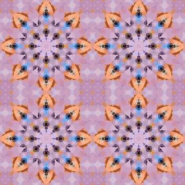 Seamless kaleidoscope patterns. The texture is abstract Stock Photos