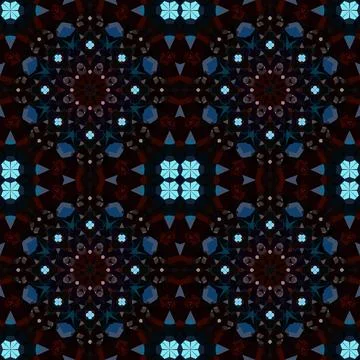 Seamless kaleidoscope patterns. The texture is abstract Stock Photos