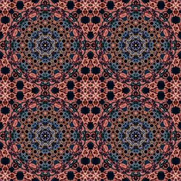 Seamless kaleidoscope patterns. The texture is abstract Stock Photos