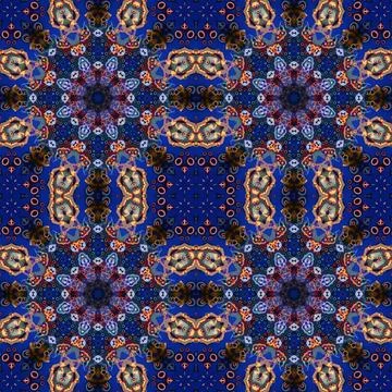Seamless kaleidoscope patterns. The texture is abstract Stock Photos