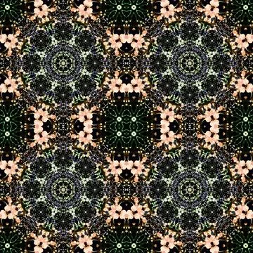 Seamless kaleidoscope patterns. The texture is abstract Stock Photos