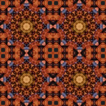 Seamless kaleidoscope patterns. The texture is abstract Foto stock