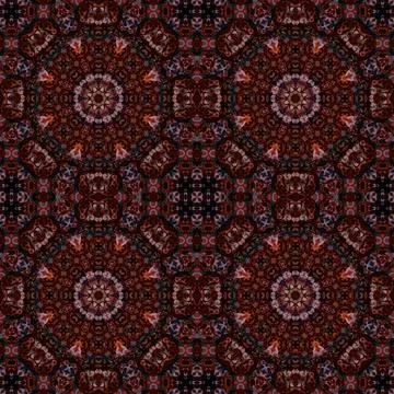 Seamless kaleidoscope patterns. The texture is abstract Stock Photos