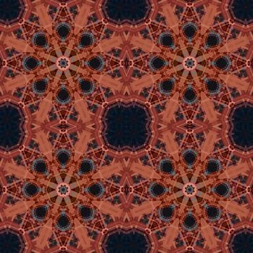 Seamless kaleidoscope patterns. The texture is abstract Stock Photos