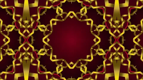 Seamless kaleidoscope VJ loop with abstract geometric symmetry Stock-Footage 327611697