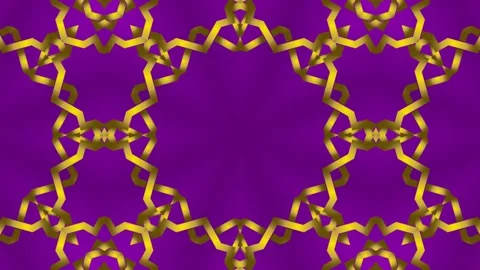 Seamless kaleidoscope VJ loop with abstract geometric symmetry Stock-Footage 327611698
